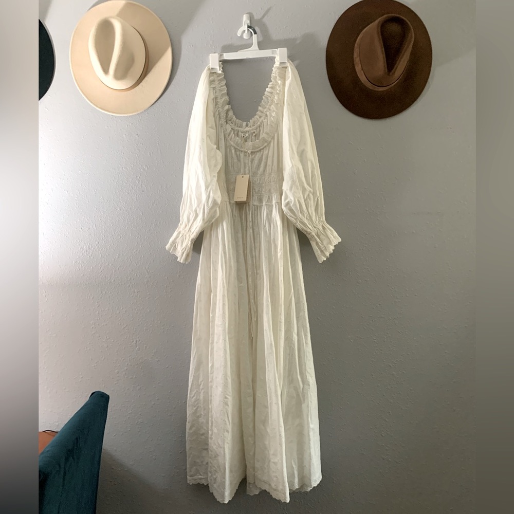 Doen Eyelet Long Dress